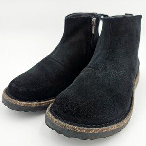 Birkenstock Melrose Black Suede Leather Ankle Chukka Zip Boots Size 38 US L7 -M5